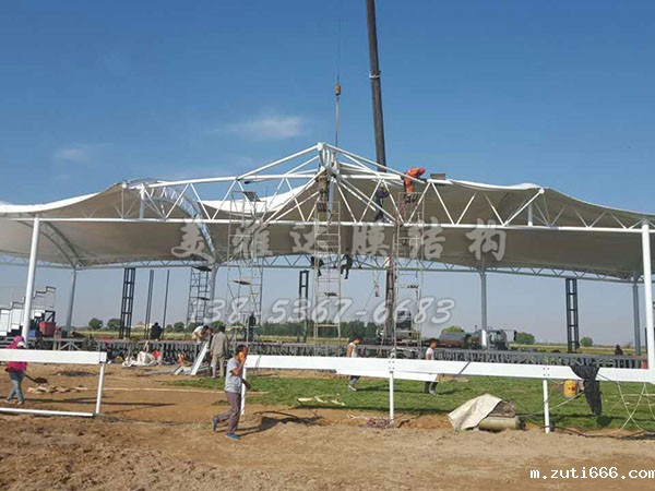 内蒙古库布齐七星湖跑马场膜结构ky体育官网app下载2