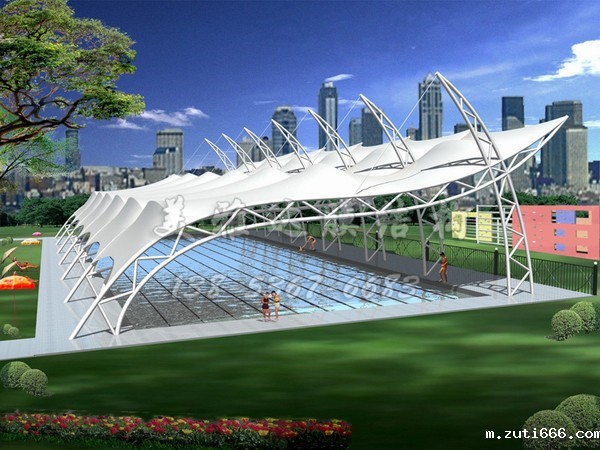 游泳池罩棚膜结构