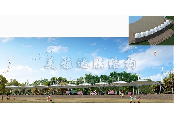 球场泳池膜结构