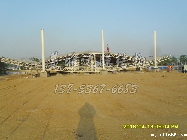 PTFE膜材江苏某中心港区大门膜结构工程