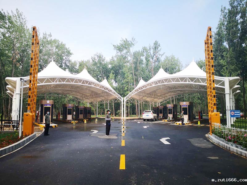 秦皇岛野生动物园大门景观膜结构