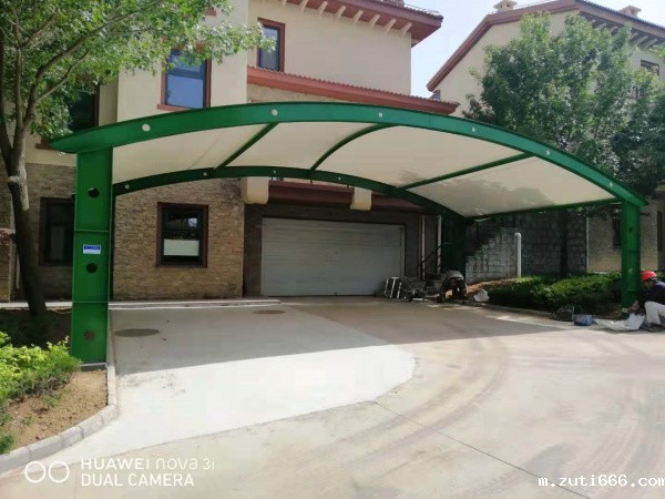 6、车棚膜结构：南山别墅车棚膜结构(1)